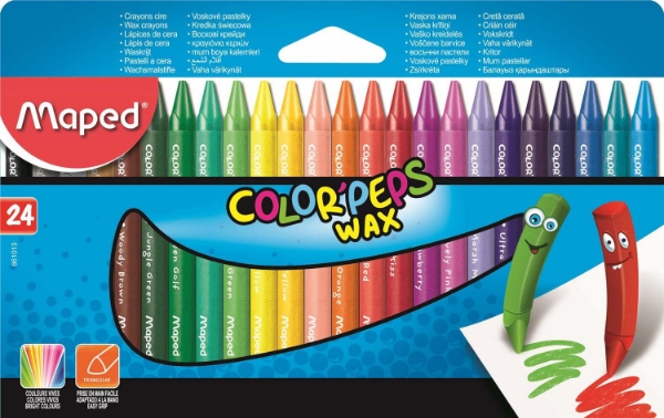 Maped Color'Peps Wax Crayons Set of 24