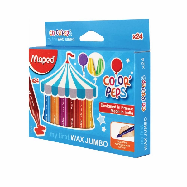 Maped Color'Peps Wax Jumbo Crayons Set of 12