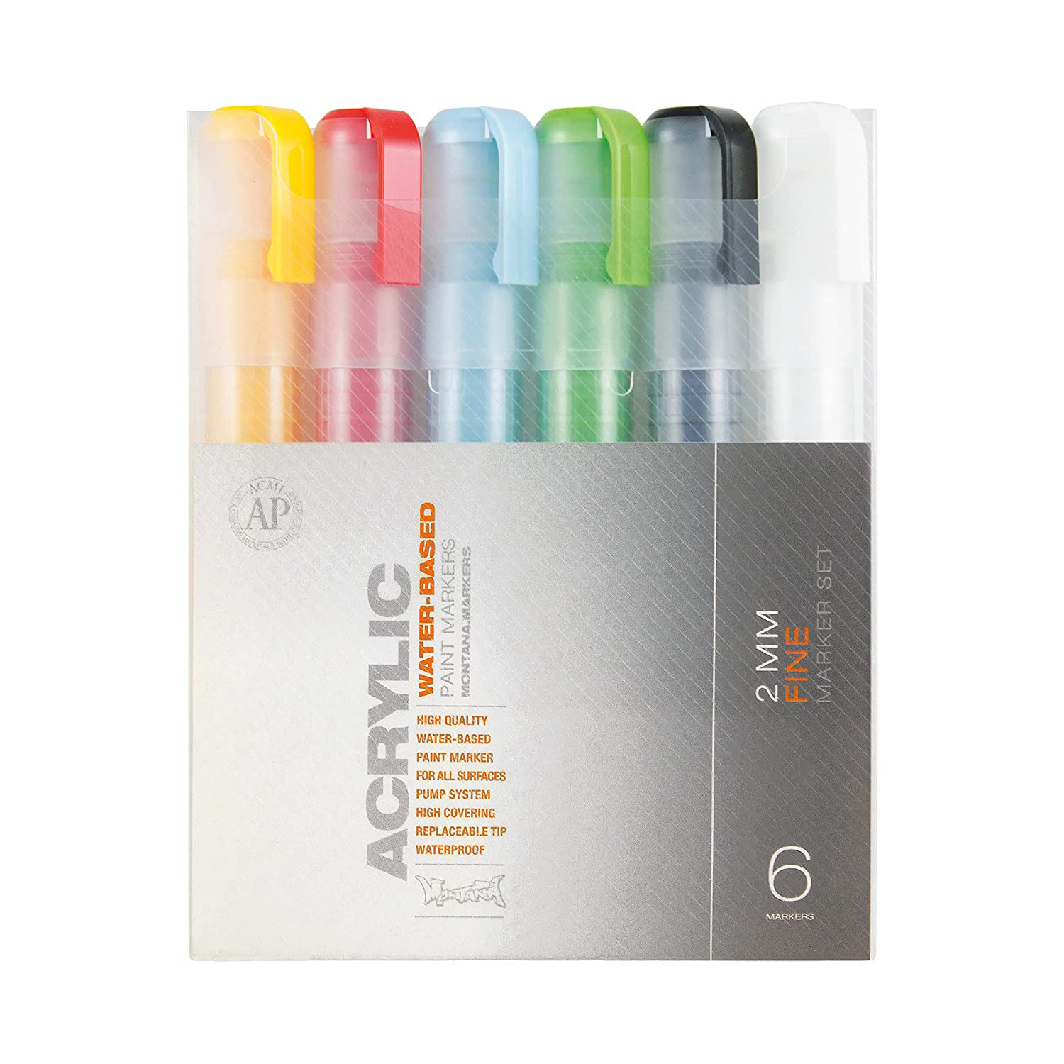 Montana Acrylic Paint Marker 2mm Set of 6