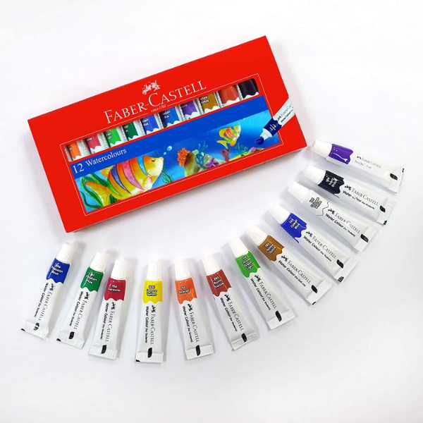 Picture of Faber Castell Student Watercolour - Set of 12 (5ml)