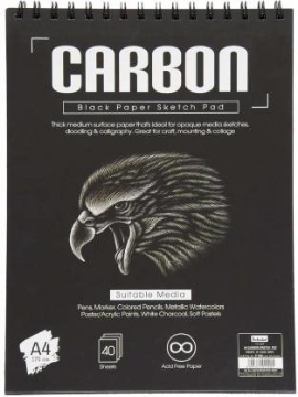 Picture of Scholar Carbon Black Paper Sketch Pad A4 170gsm