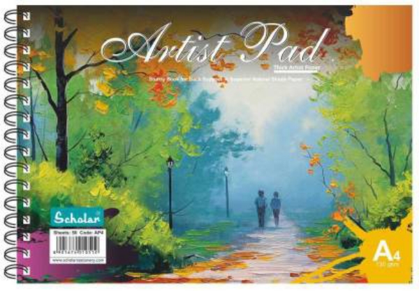 Picture of Scholar Spiral Sketch Pad A4 130gsm 50 Sheets