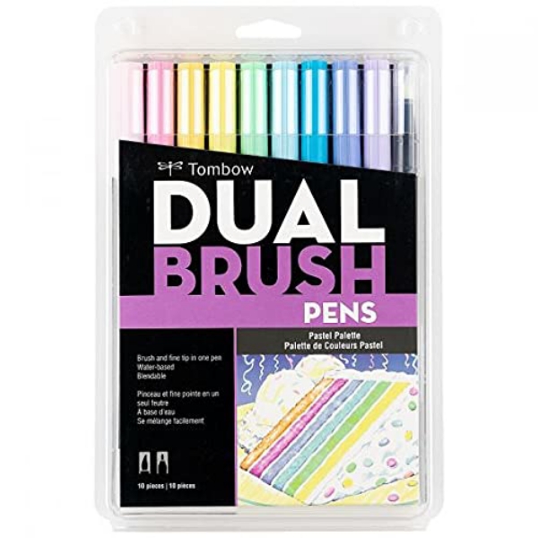 Picture of Tombow Dual Brush Pen Set 12 - Pastel Palette