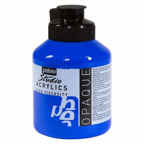 Picture of Pebeo Studio Acrylic High Viscosity - 500ml Cobalt Blue Hue (014)