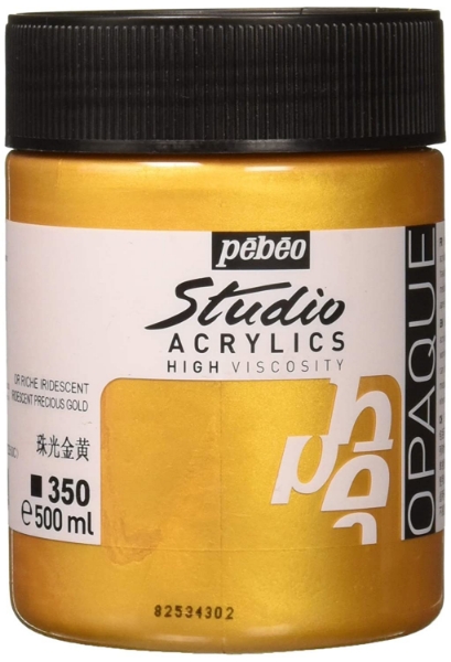 Picture of Pebeo Studio Acrylic High Viscosity - 500ml Iris Prec Gold (350)