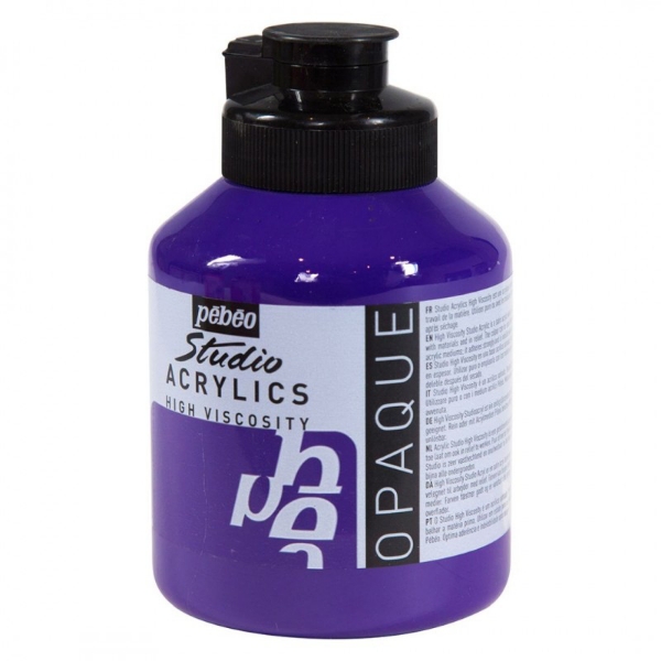 Picture of Pebeo Studio Acrylic High Viscosity - 500ml Dark Cobalt Violet (047)