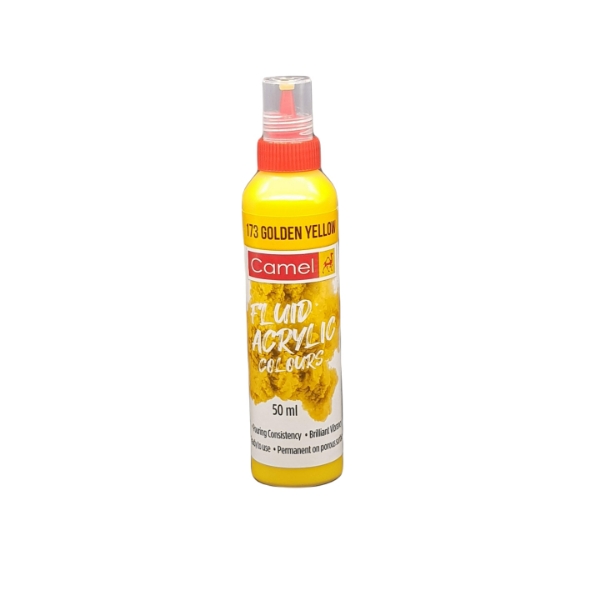 Picture of Camlin Fluid Acrylic Colour 50ml - Ultra Golden Yellow (173)