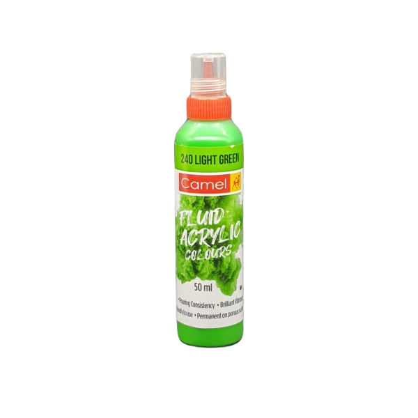 Picture of Camlin Fluid Acrylic Colour 50ml - Ultra Light Green 240