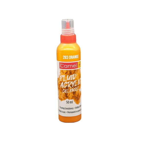 Picture of Camlin Fluid Acrylic Colour 50ml - Ultra Orange 283