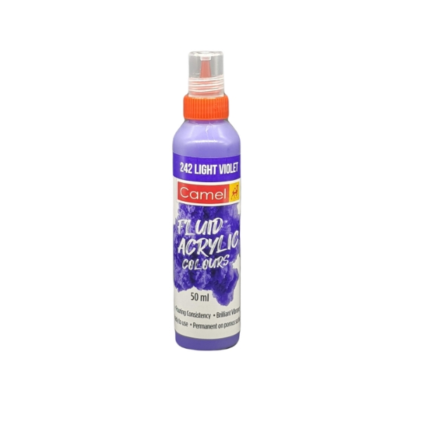Picture of Camlin Fluid Acrylic Colour 50ml - Ultra Light violet 242