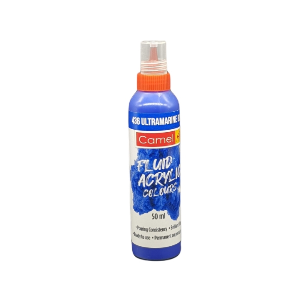 Picture of Camlin Fluid Acrylic Colour 50ml - Ultra Marine Blue 436