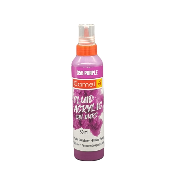 Picture of Camlin Fluid Acrylic Colour 50ml - Ultra Purple 356