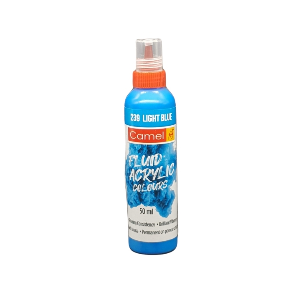 Picture of Camlin Fluid Acrylic Colour 50ml - Ultra Light Blue 239