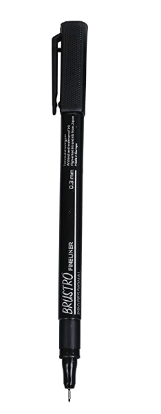 Picture of Brustro Fineliners Pen - Black (0.3mm)