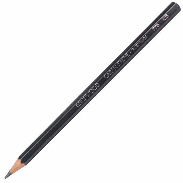 Picture of Caran d’Ache Grafwood Fine Graphite Pencil - 6B (775.256)