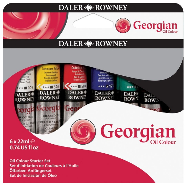 Picture of Daler Rowney Georgian Oil Colour Start Set - 6x22ml