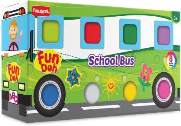 Picture of Funskool Fun Dough School Bus Set Of 8