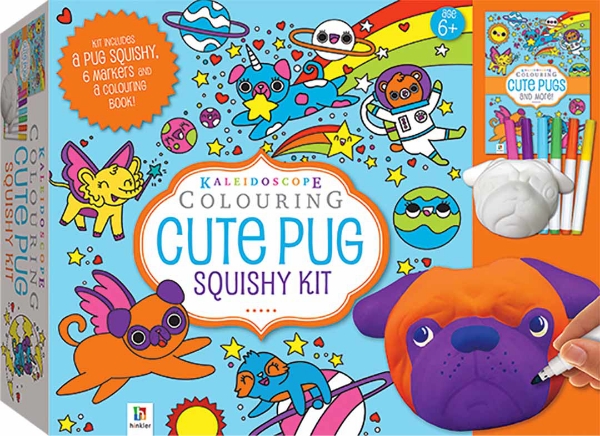 Picture of Hinkler Kaleidoscope Colouring Cute Pug Squishy Kit