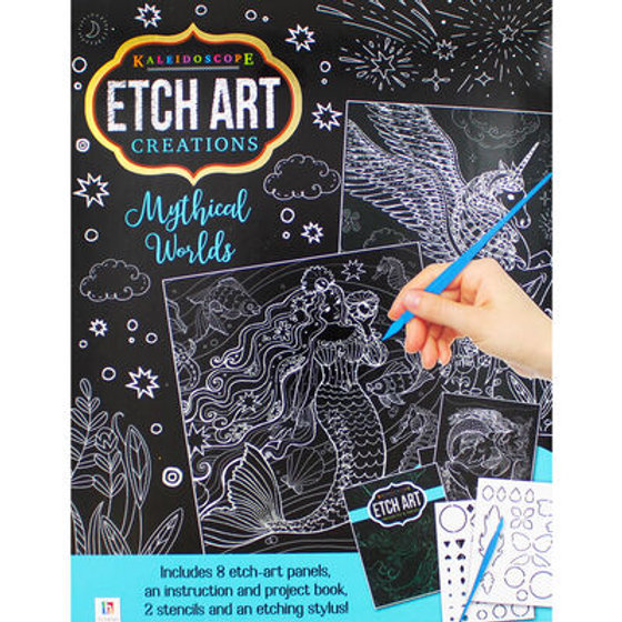 Hinkler Kaleidoscope Etch Art Creations Mythical Worlds