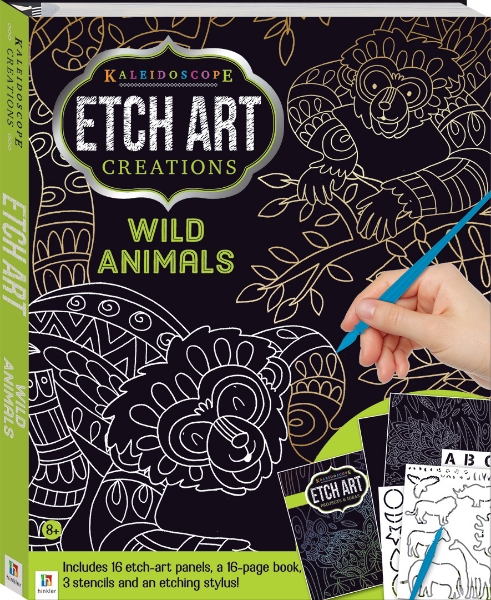 Picture of Hinkler Kaleidoscope Etch Art Creations Wild Animals