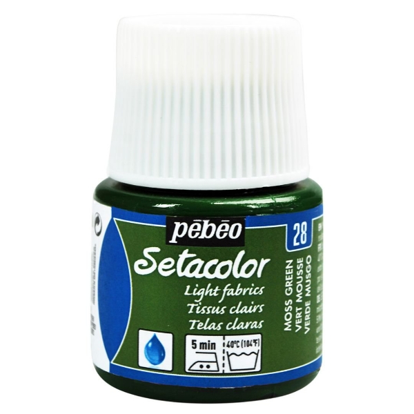 Picture of Pebeo Setacolour Light Fabrics - 45ml Moss Green (28)
