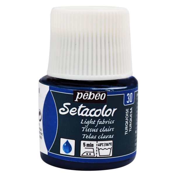 Picture of Pebeo Setacolour Light Fabrics - 45ml Turquiose(30)