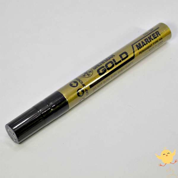 Picture of Snowman Paint Marker Gold