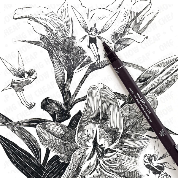 Picture of Unipin Fineline Black Pen 005