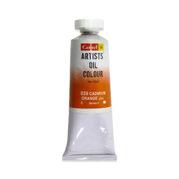 Picture of Camlin Artists Oil Colour Tube - SR4 120ml Cadmium Orange