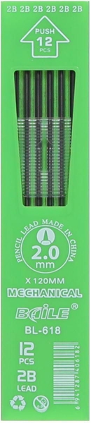 Picture of Baile Mechanical Pencil Lead 2B - 2.0Mm (Pack of 12)