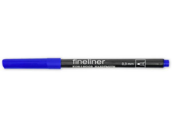 Picture of Kohinoor Fineliner Marker 0.3mm Blue