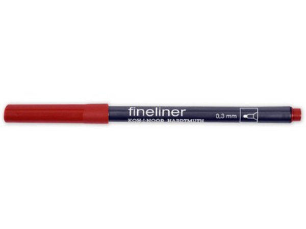 Picture of Kohinoor Fineliner Marker 0.3mm Brown