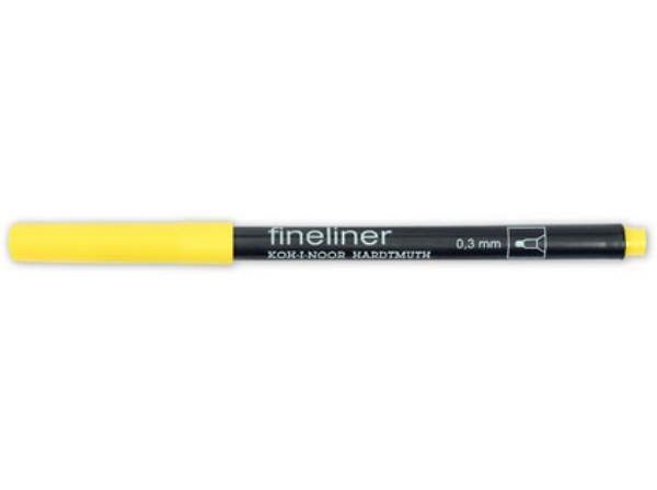 Picture of Kohinoor Fineliner Marker 0.3mm Dark yellow