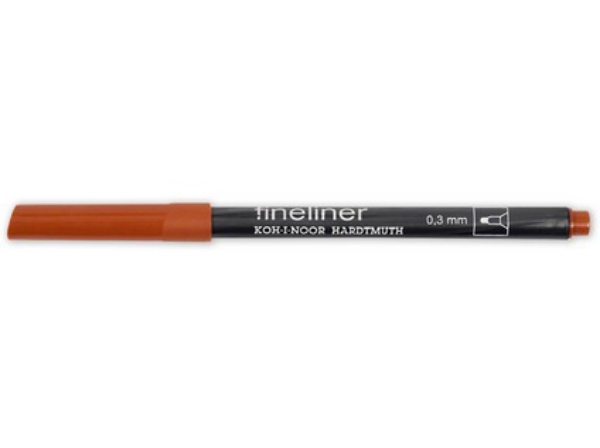 Picture of Kohinoor Fineliner Marker 0.3mm Dark Ochre