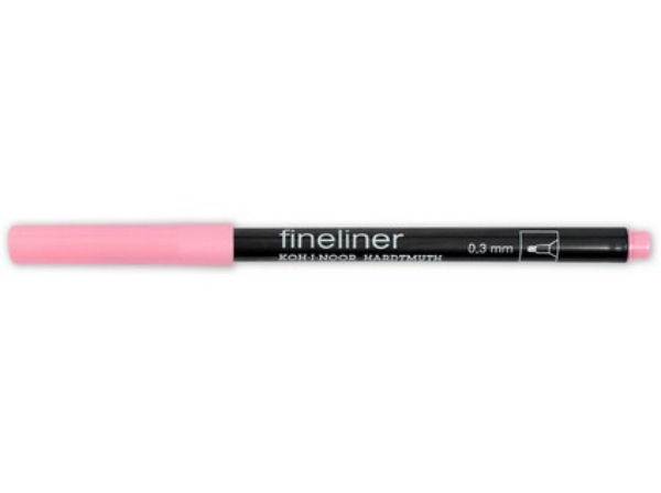 Picture of Kohinoor Fineliner Marker 0.3mm Light Pink