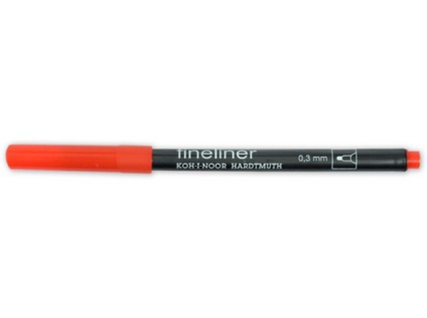 Picture of Kohinoor Fineliner Marker 0.3mm Red