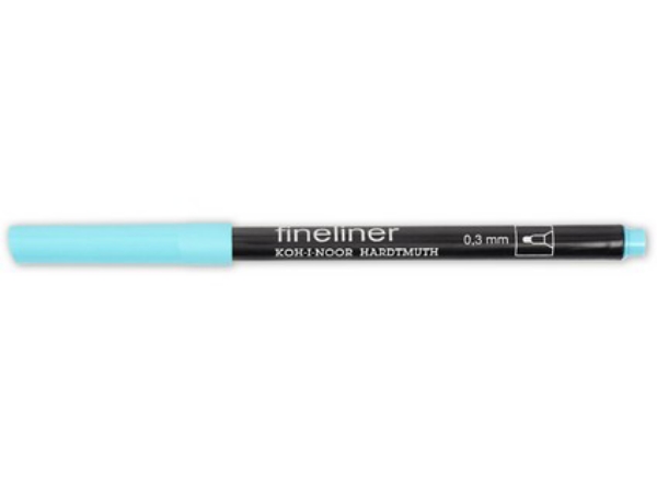 Picture of Kohinoor Fineliner Marker 0.3mm Turquoise