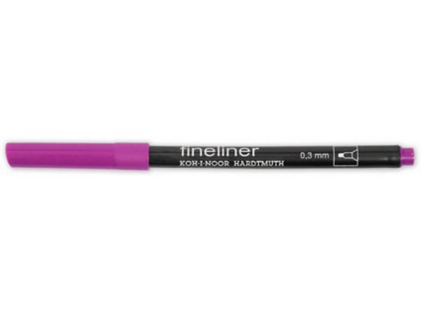 Picture of Kohinoor Fineliner Marker 0.3mm Magenta