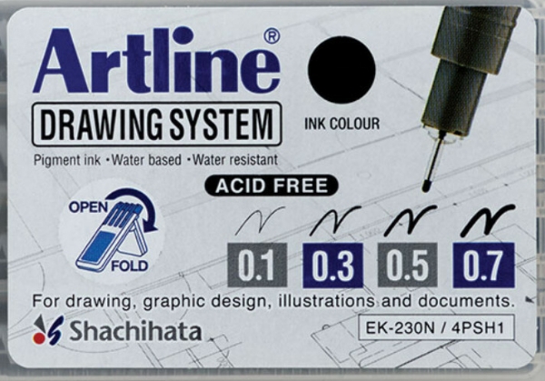 Picture of Artline Drawing System Set Of 4 (Ek-230N/4PSH1)