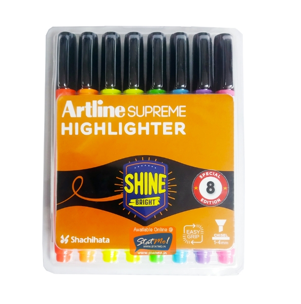 Picture of Artline Supreme Highlighter Shine Bright Set Of 8