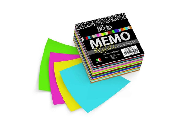 Picture of Arto Campap Memo Refill Elle Erre 90X90Mm 220Gsm Set Of 4