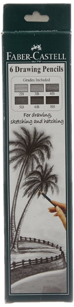 Picture of Faber Castell Drawing Pencils - Pack of 6