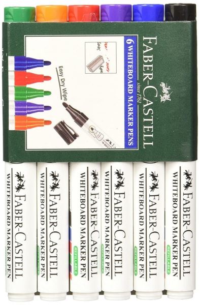 Picture of Faber Castell White Board Marker Pen - Set of 6