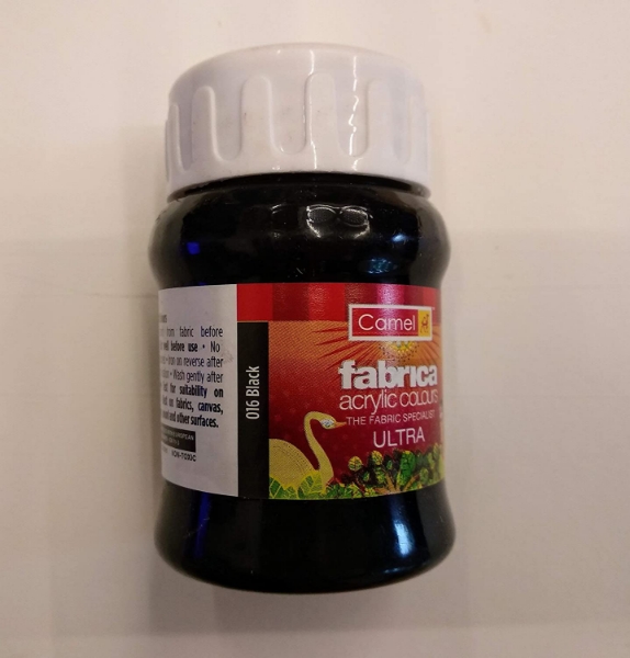 Picture of Fabrica Acrylic Colour - SR1 100ml Ultra Black