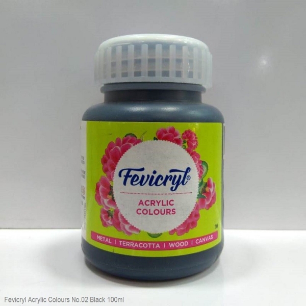 Picture of Fevicryl Acrylic Colour - 100ml (Black)
