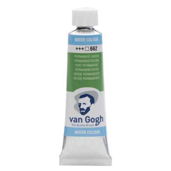 Picture of Royal Talens Van Gogh Watercolour Tube 10Ml Permanent Green-662