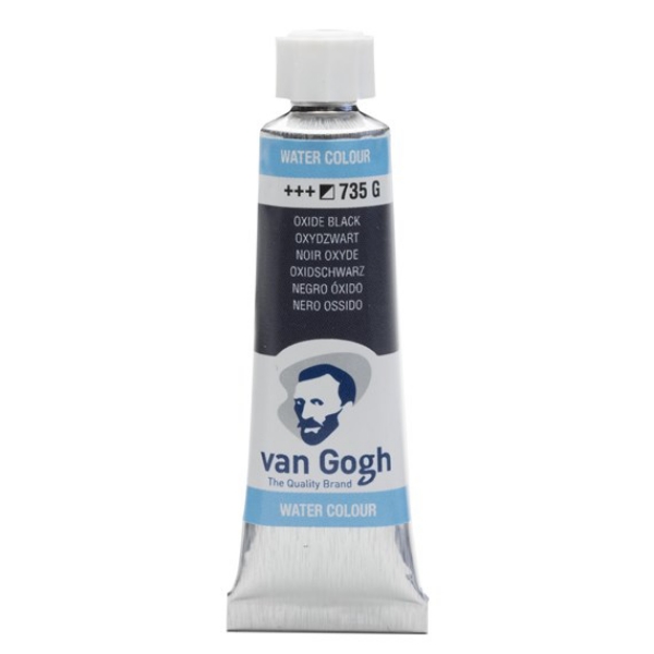 Picture of Royal Talens Van Gogh Watercolour Tube 10Ml Oxide Black-735