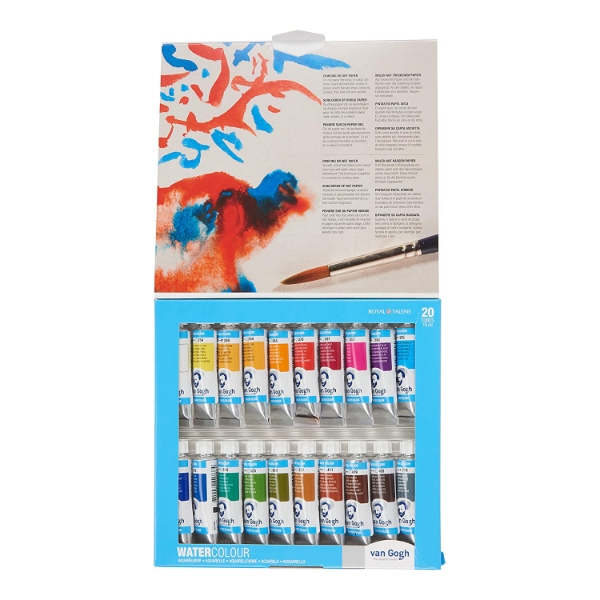 Picture of Royal Talens Van Gogh Watercolour Colour Tube - Set of 20 (10ml)