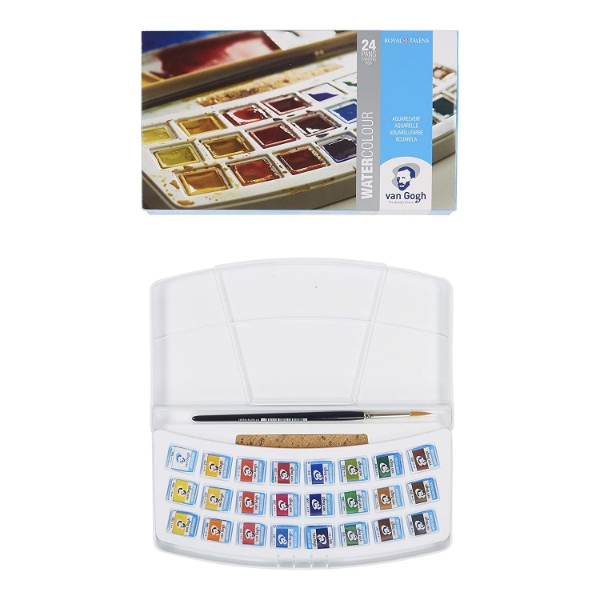 Picture of Royal Talens Van Gogh Watercolour Pan Set Of 24