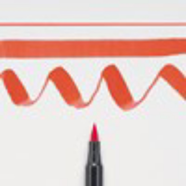 Picture of Sakura Koi Coloring Brush Pen - Vermilion (18)